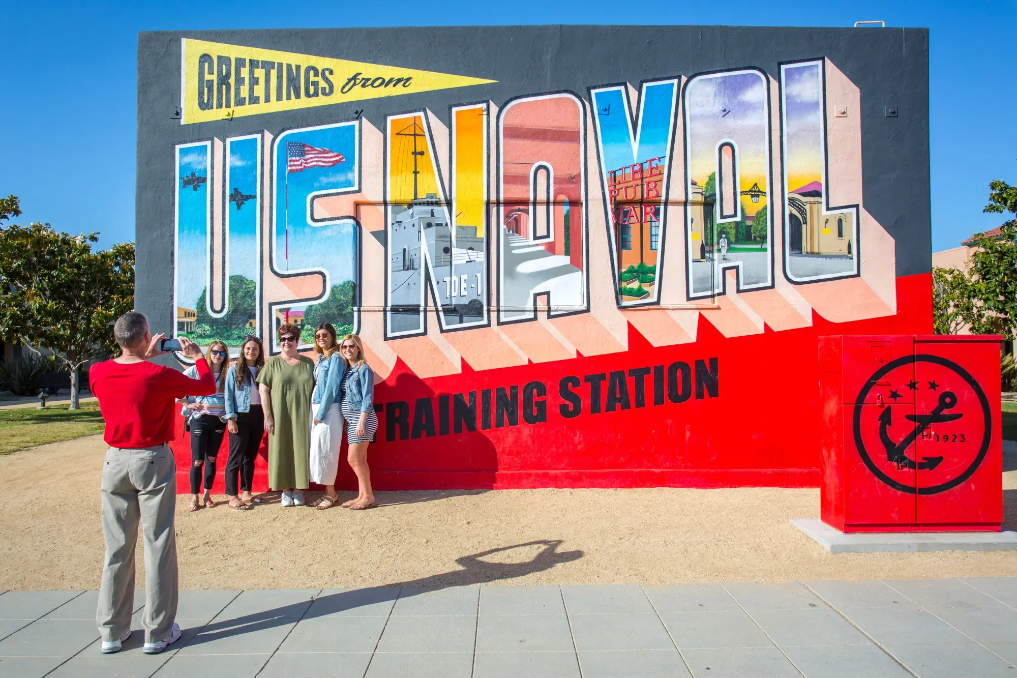 Liberty Station Greetings Sign