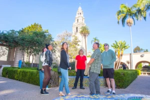 Balboa Park Alcazar Gardens and California Tower